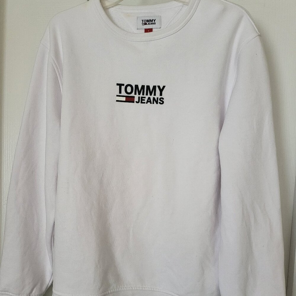 Tommy Hilfiger Beckham Crewneck Sweatshirt White Mens M